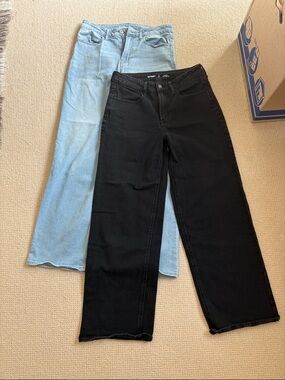 Old navy Wow wide leg High-Rise Women's Denim - 2 pairs size 8